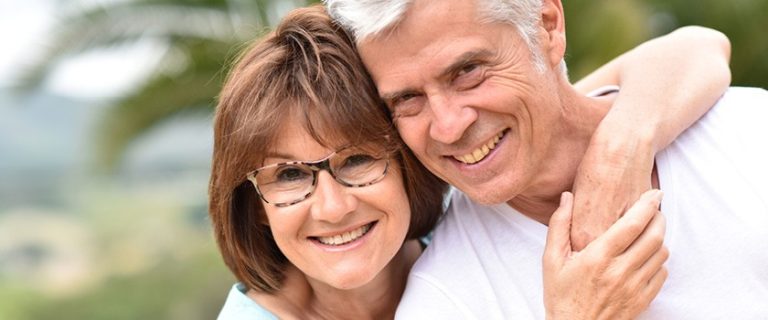 stock photo of older man and women