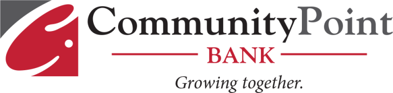 Community Point Bank growing together Logo