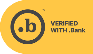 Verified with .Bank Logo